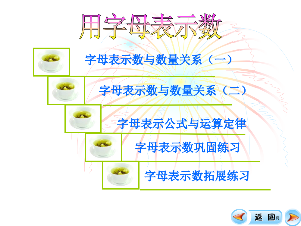 复习用字母表示数省公共课一等奖全国赛课获奖课件