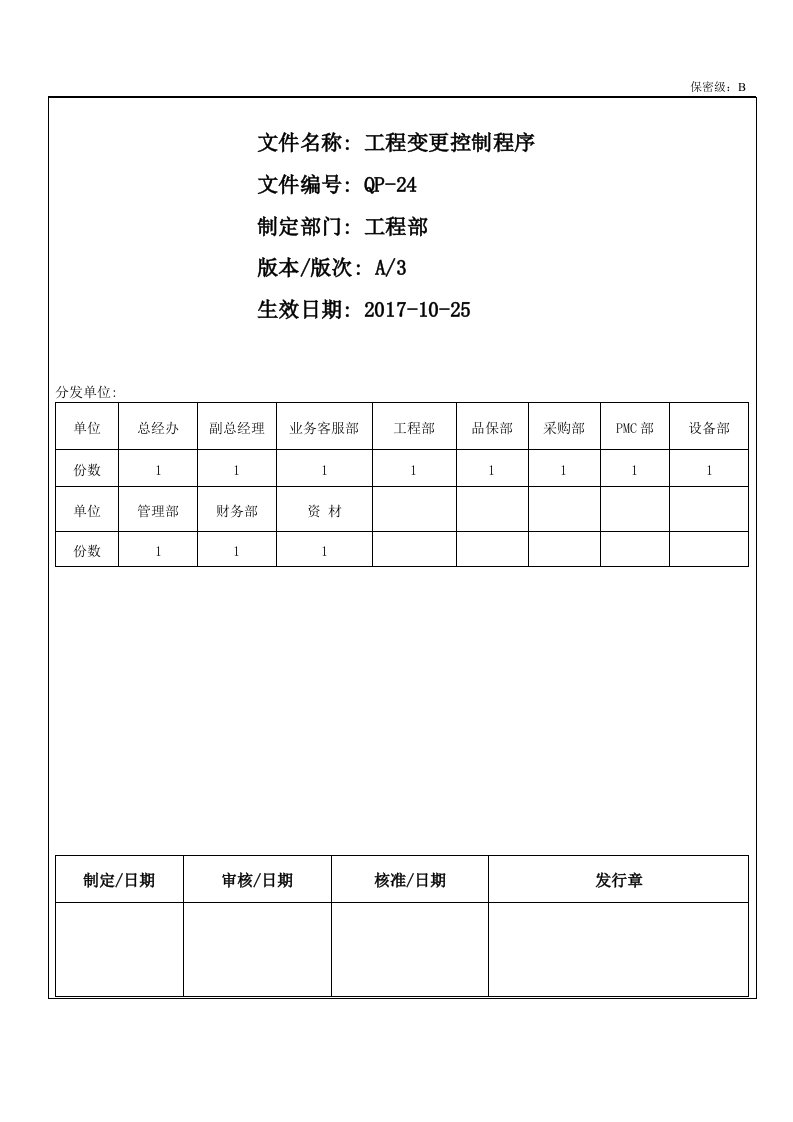 工程变更控制程序A3