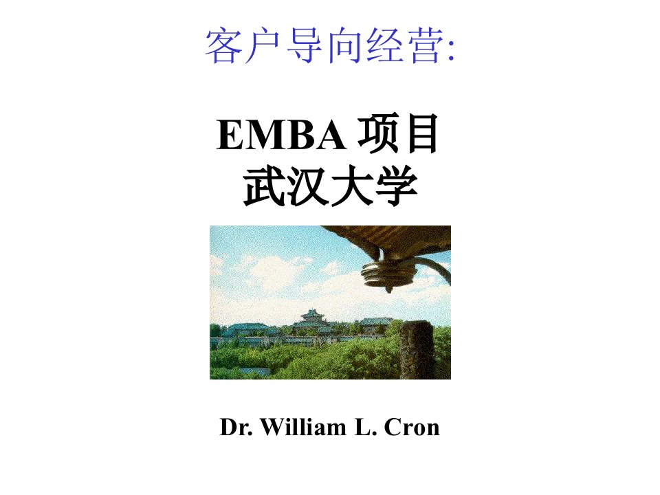 EMBA项目：客户导向经营(2)