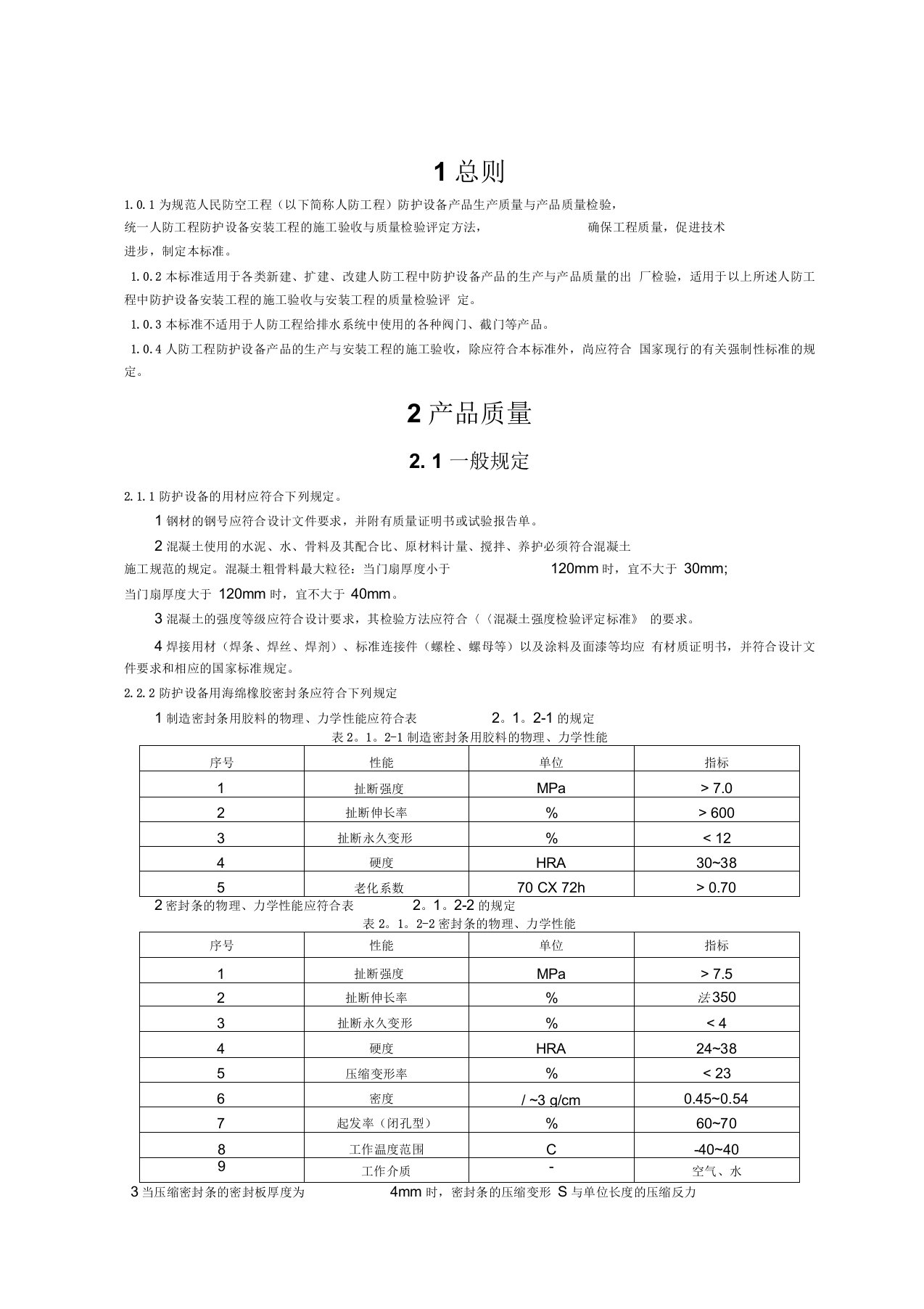 RFJ人民防空工程防护设备产品质量检验与施工验收规范DOC