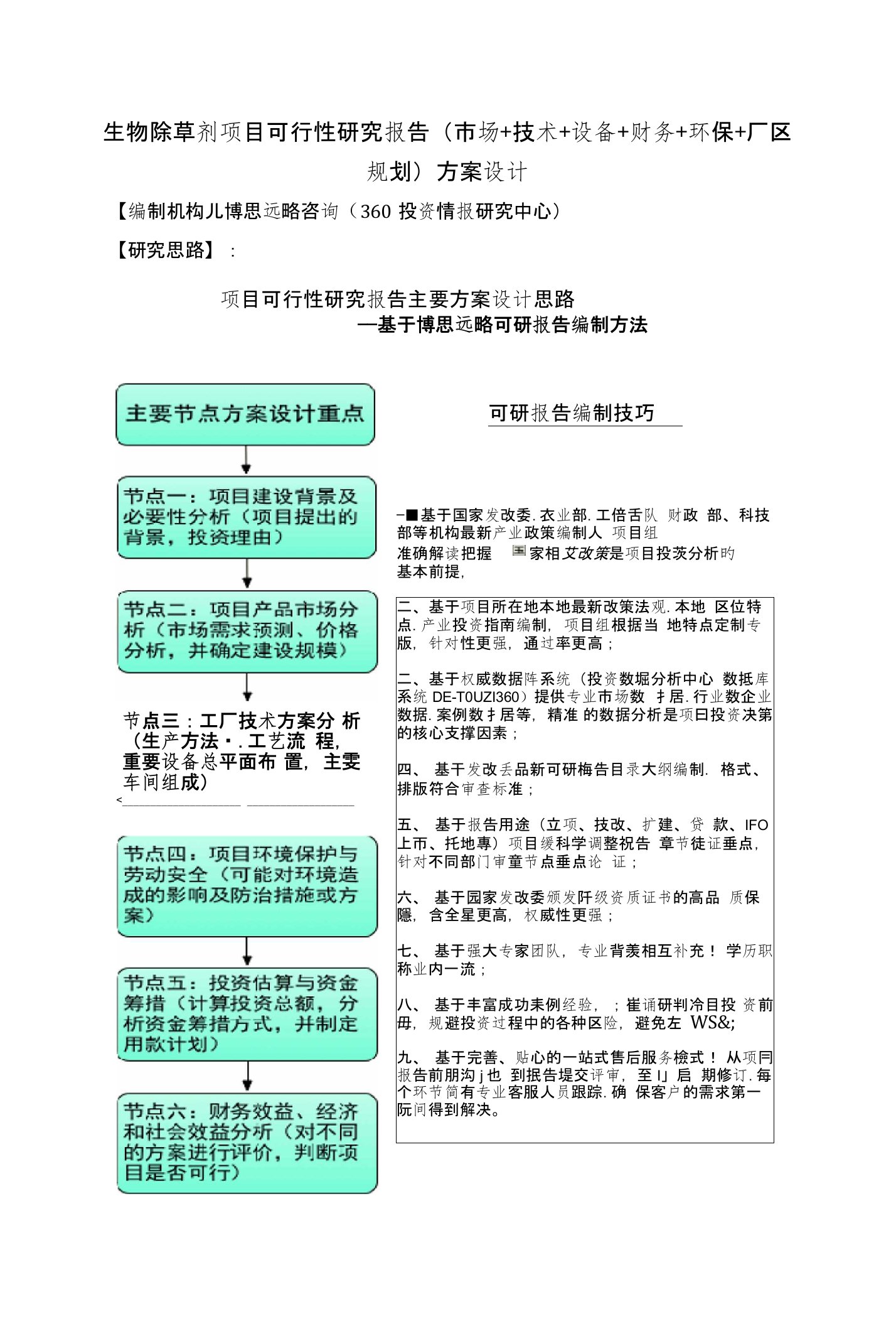 生物除草剂项目可行性研究报告方案设计