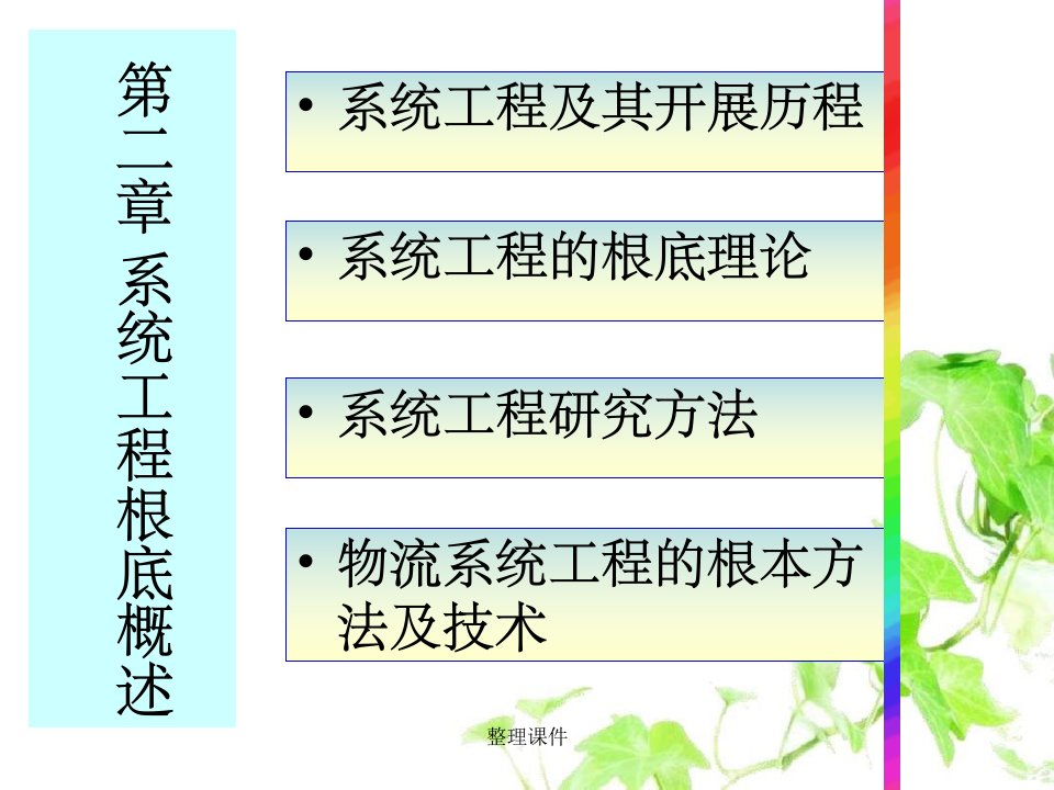 《系统工程基础概述》