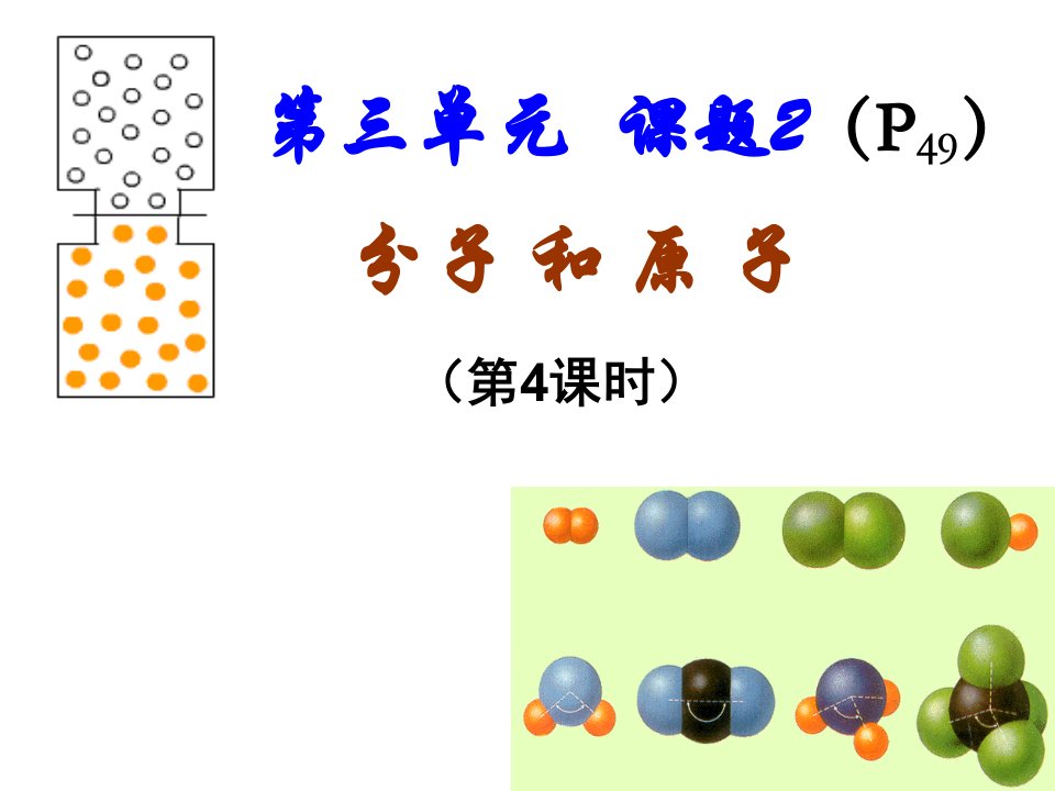 课题2-分子与原子（第4课时）富源六中