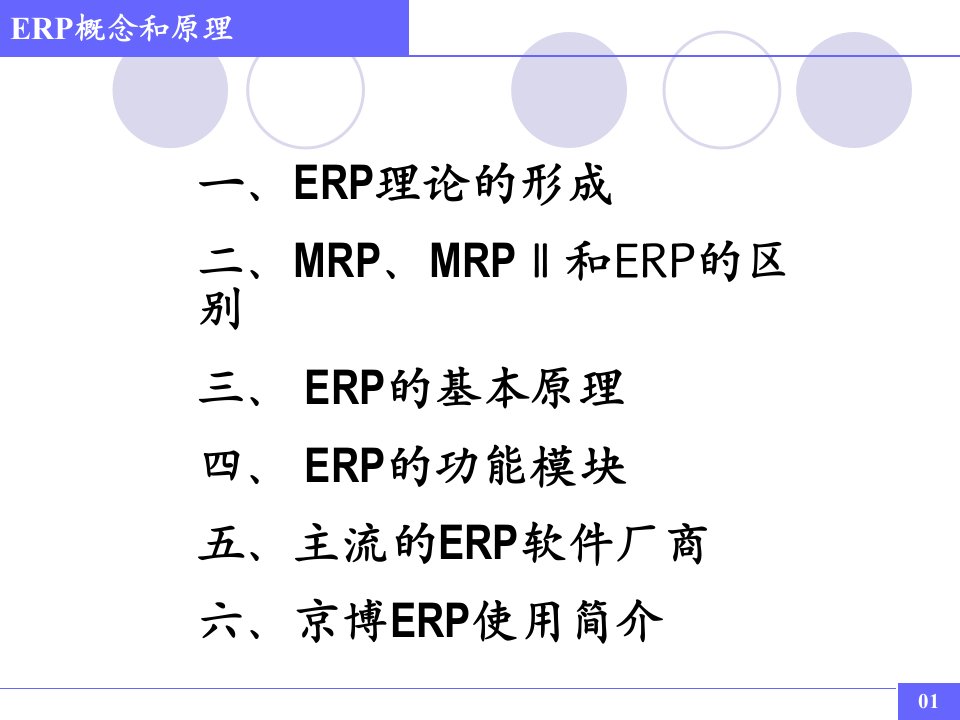 企业资源计划讲解ERP的原理