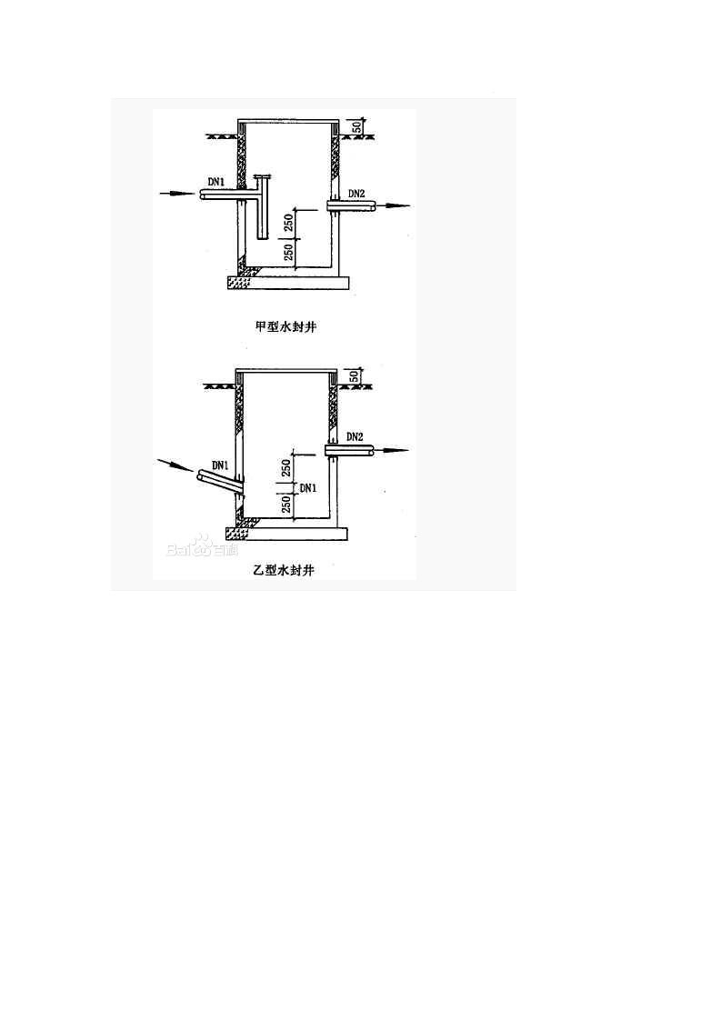 三种水封井及标准图集