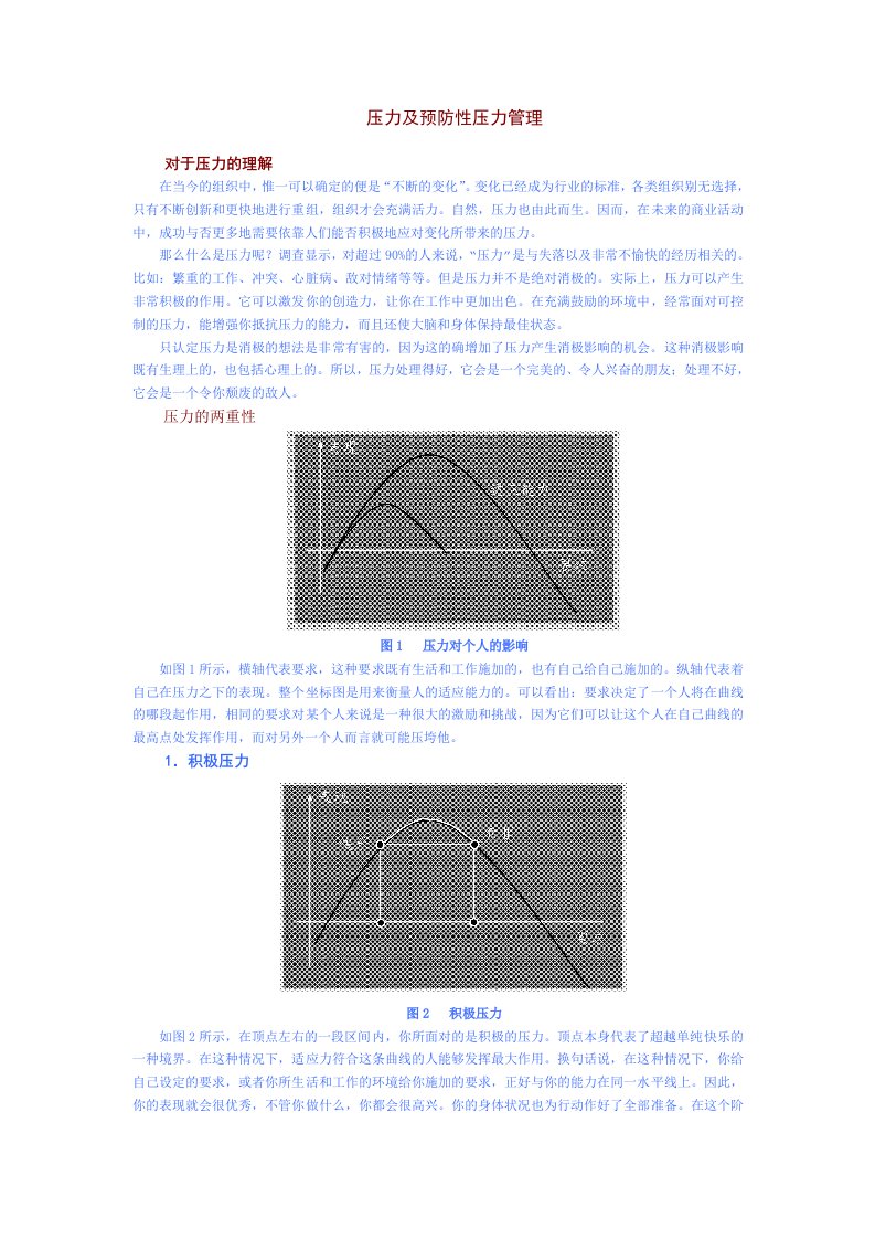 精选压力及预防性压力管理