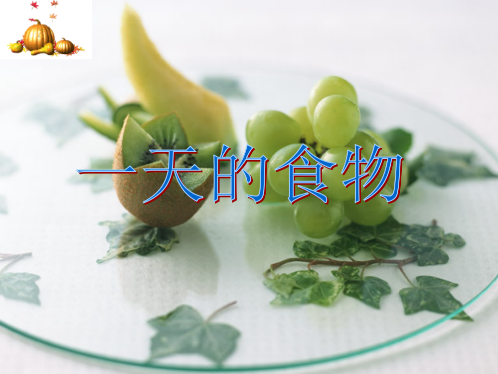 教科版小学科学五年级上册《一天的食物》课件