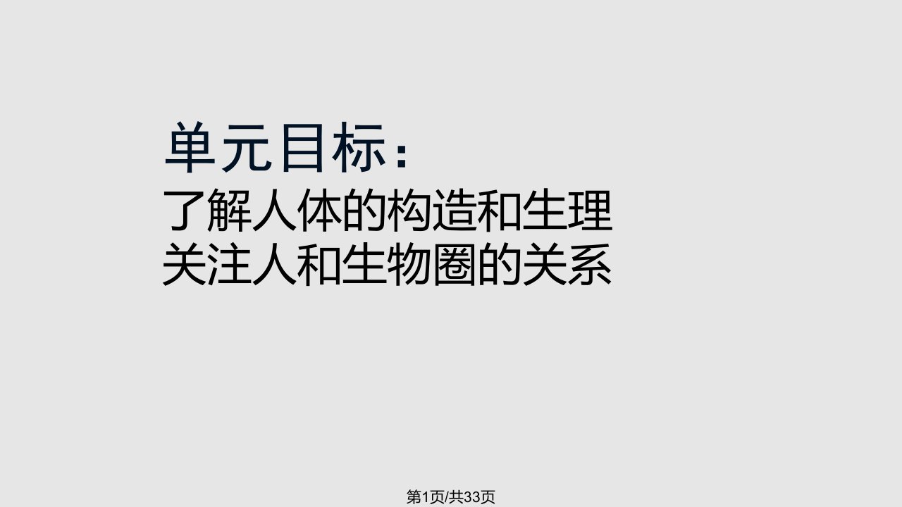 人教初一生物七年级生物下册人类的起源和发展PPT课件