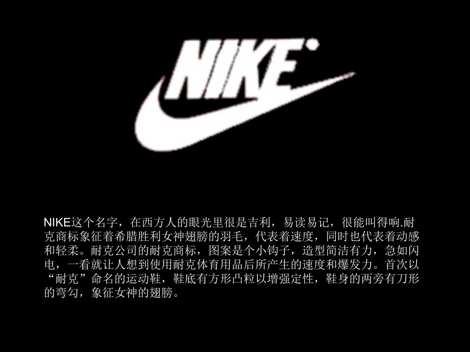 nike市场调研