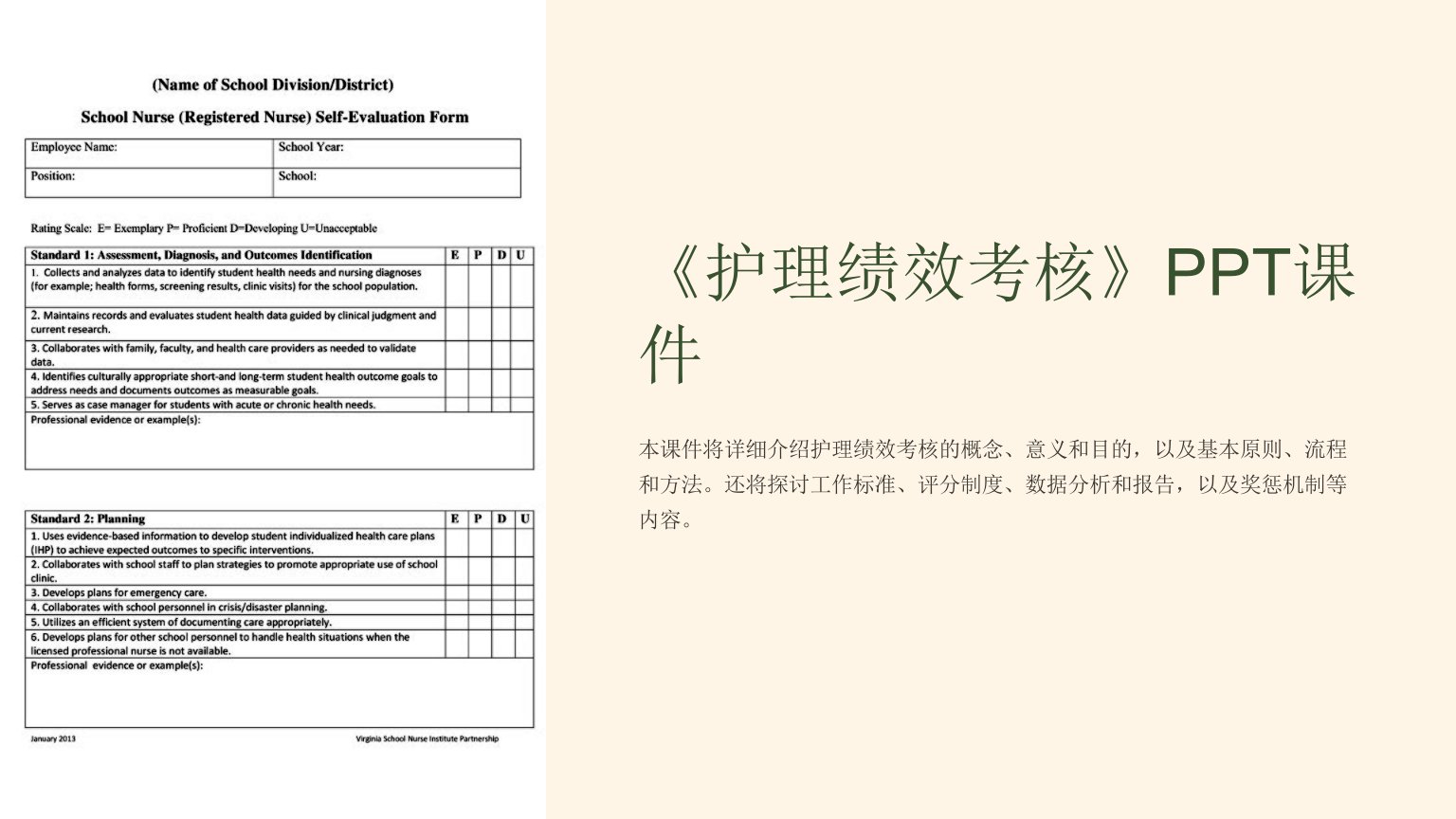 《护理绩效考核》课件