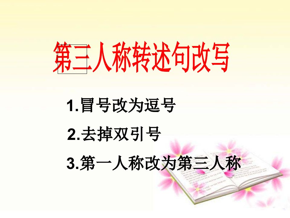 教学课件第三人称转述句课件