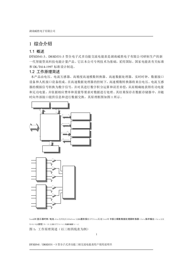 威胜电度表说明书资料