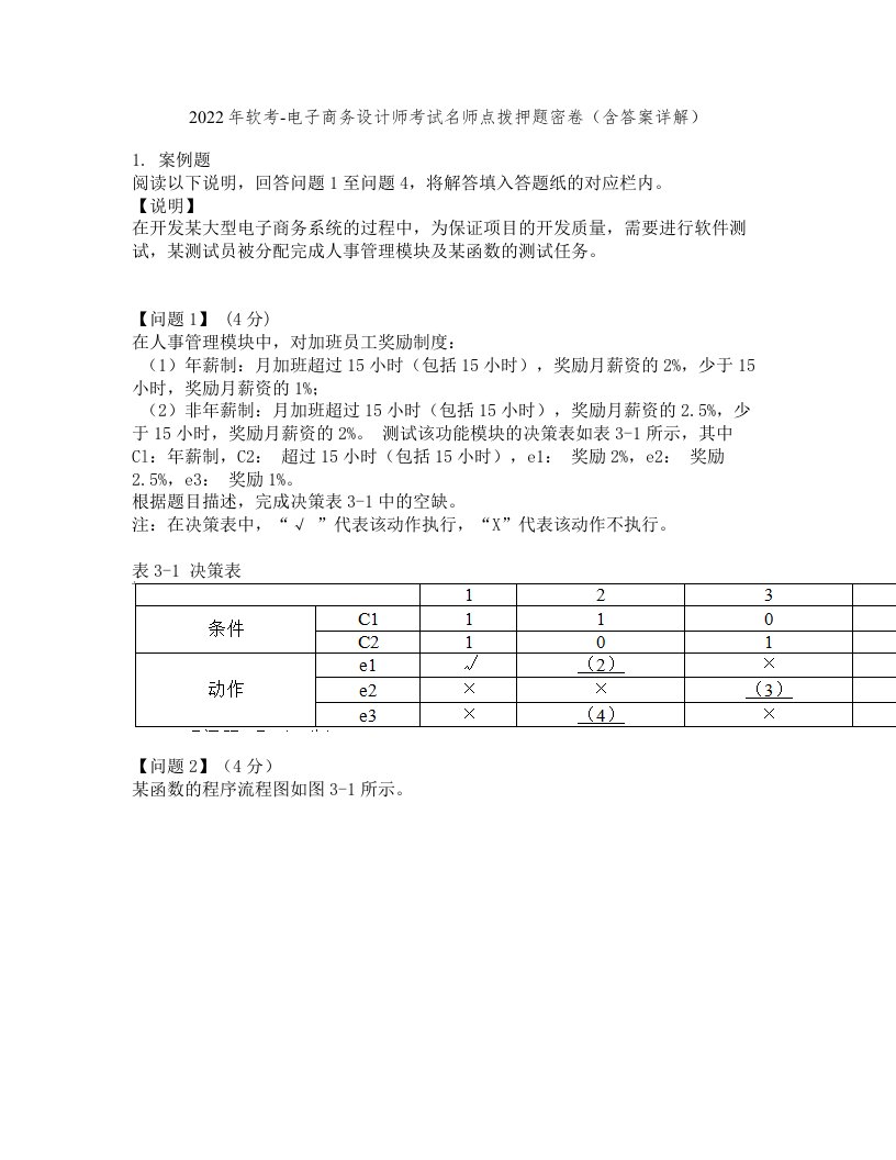 2022年软考-电子商务设计师考试名师点拨押题密卷93（含答案详解）