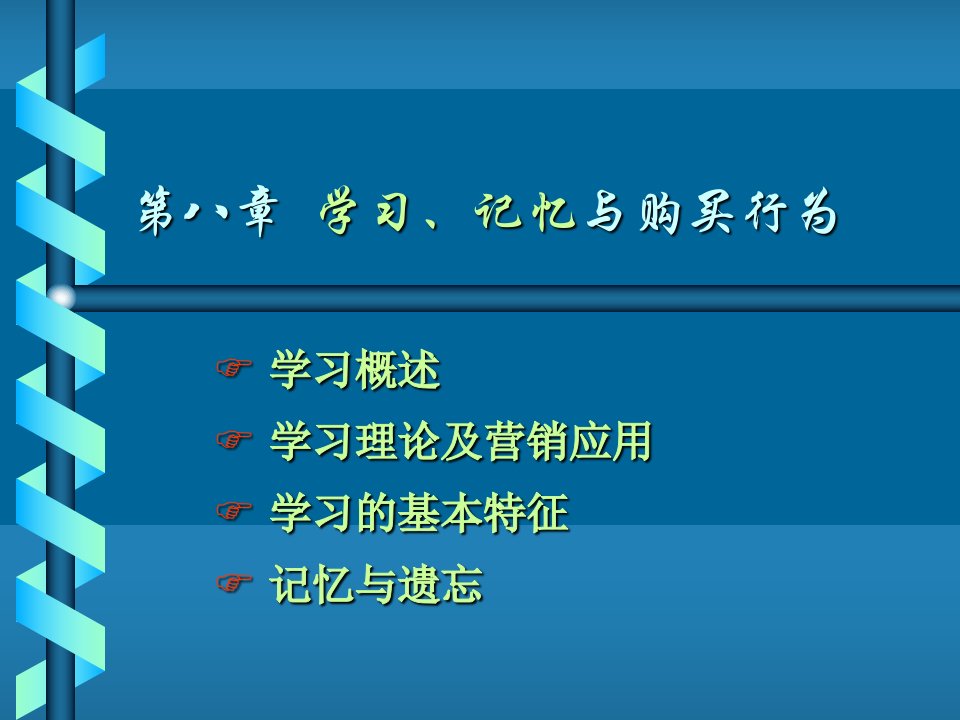 消费者行为学第8章学习与记忆