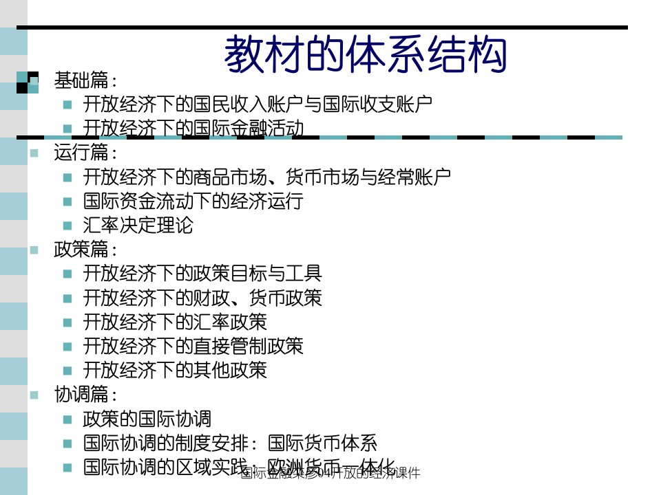 国际金融栾彦04开放的经济课件