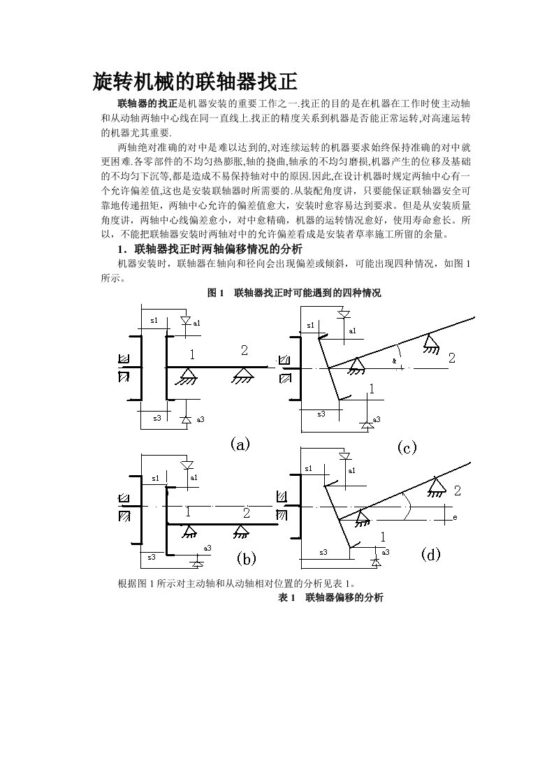 联轴器找正方法