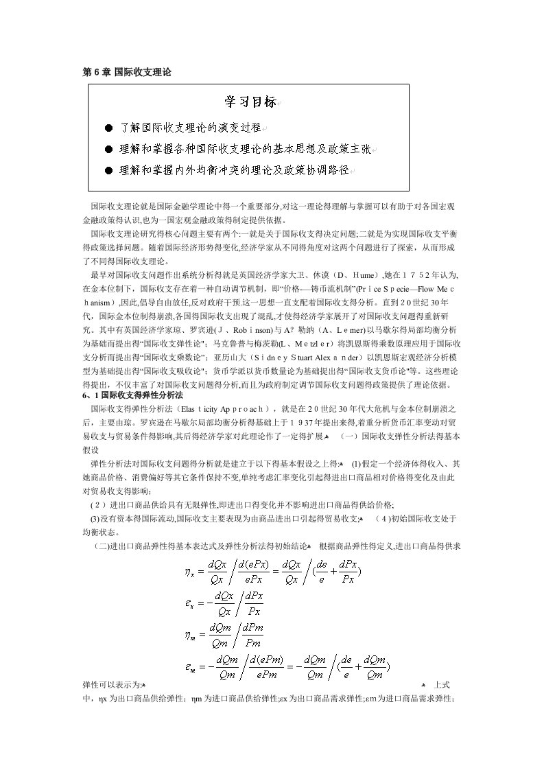 国际收支理论