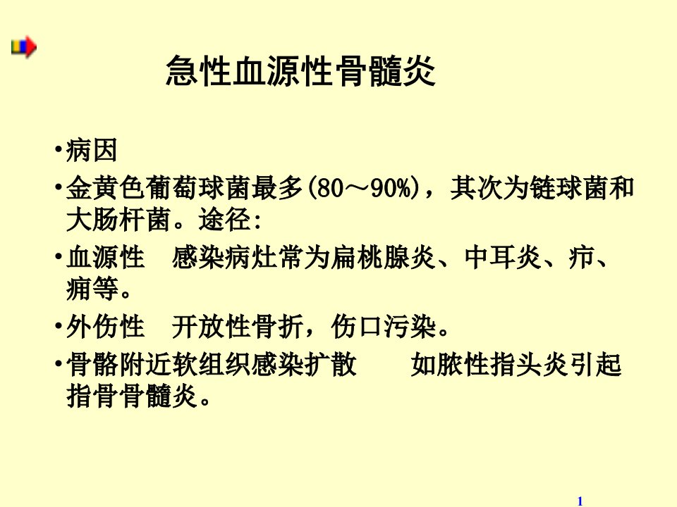 急性血源性骨髓炎PPT课件