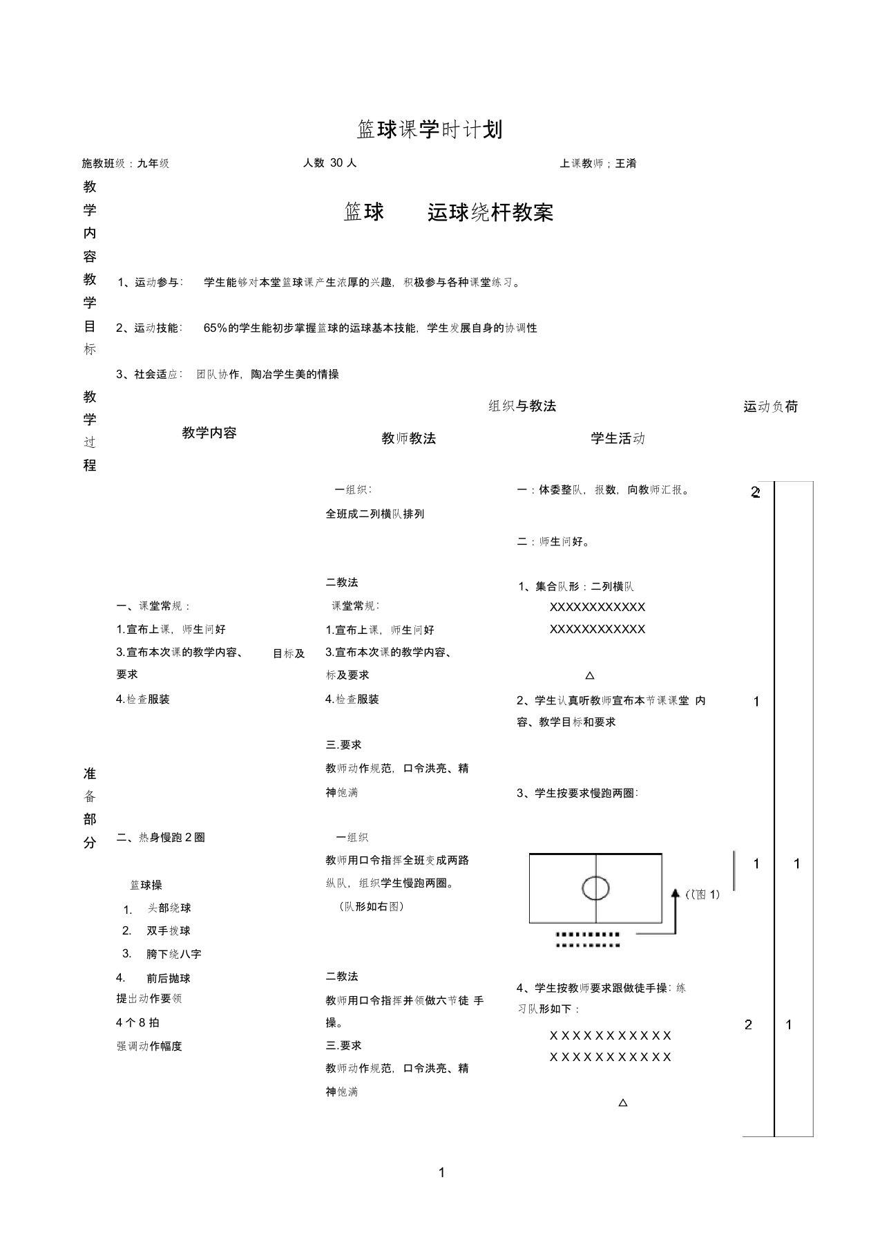 篮球绕杆运球教案[1]