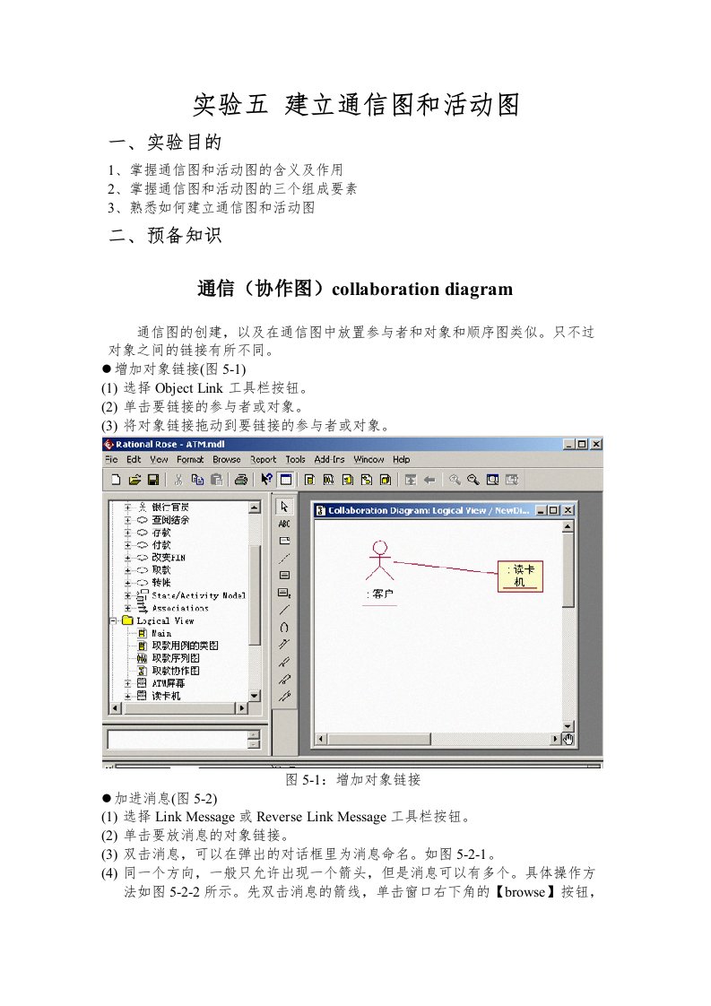 Rational-Rose画通信图和活动图