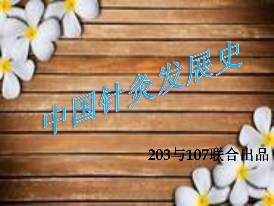 针灸发展史PPT演示文稿.ppt