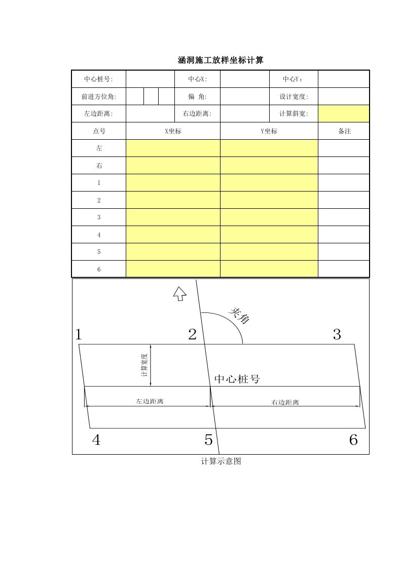 涵洞计算程序宏资料