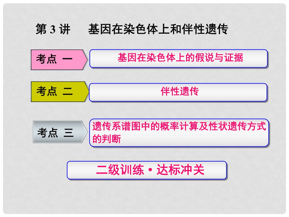 练酷版高考生物一轮复习