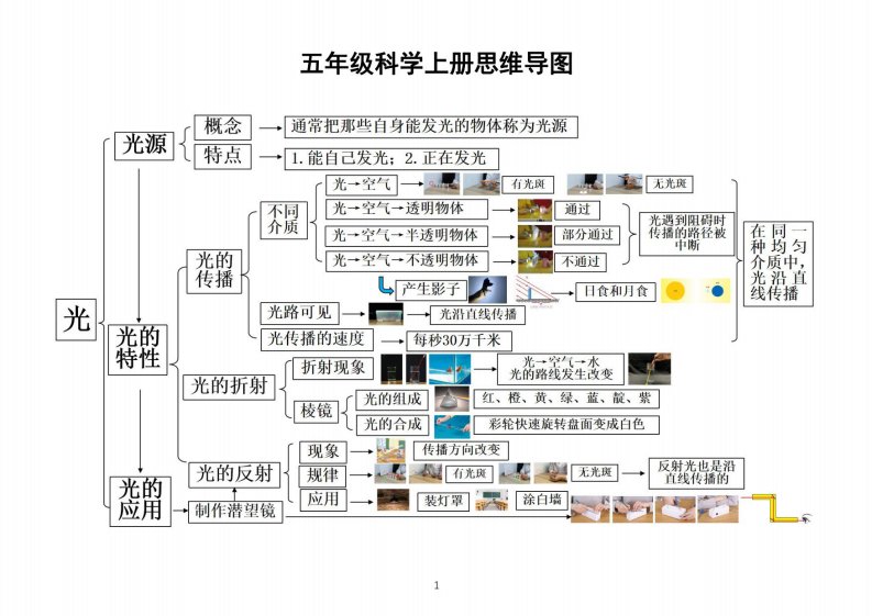 小学科学教科版五年级上册全册思维导图