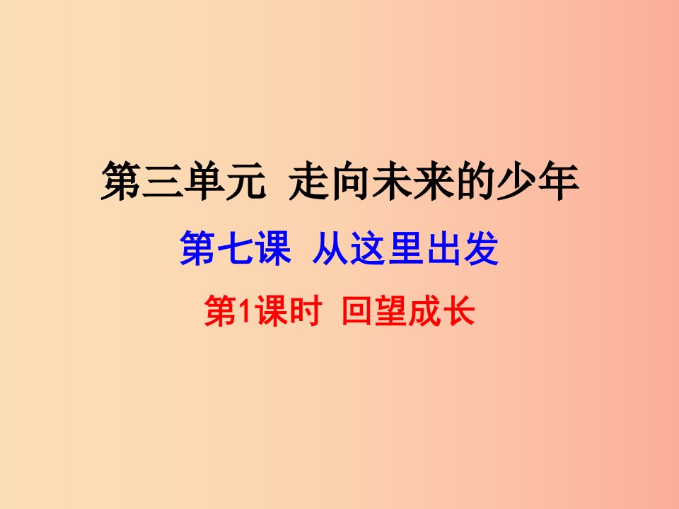 九年级道德与法治下册