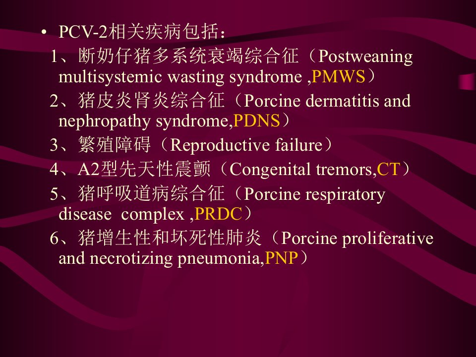 完整版猪圆环病毒2型PCV2及相关疾病课件