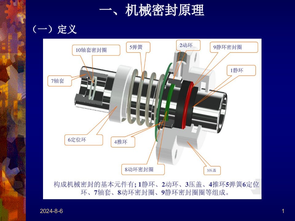 机械密封基础知识讲座专题培训课件