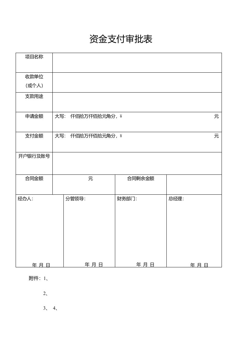 工程进度月报表(模板)