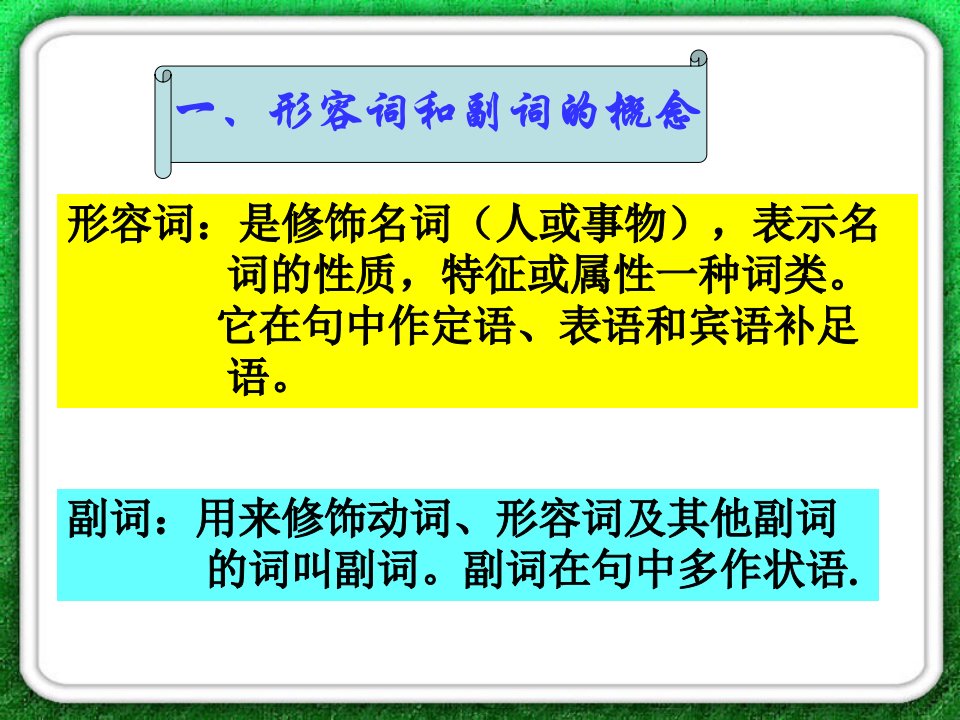 形容词副词比较级最高级ppt课件