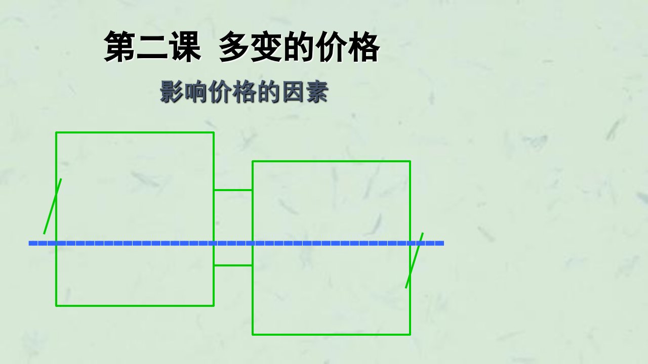 影响价格的因素教学课件