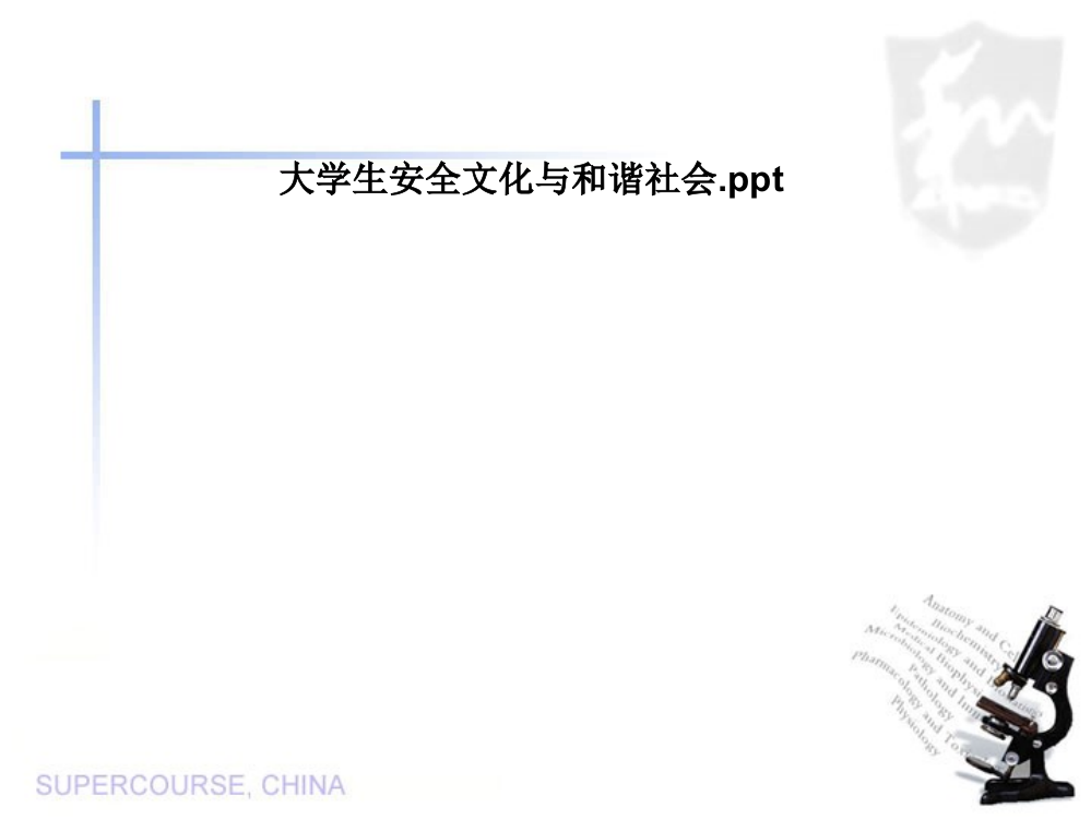 大学生安全文化与和谐社会