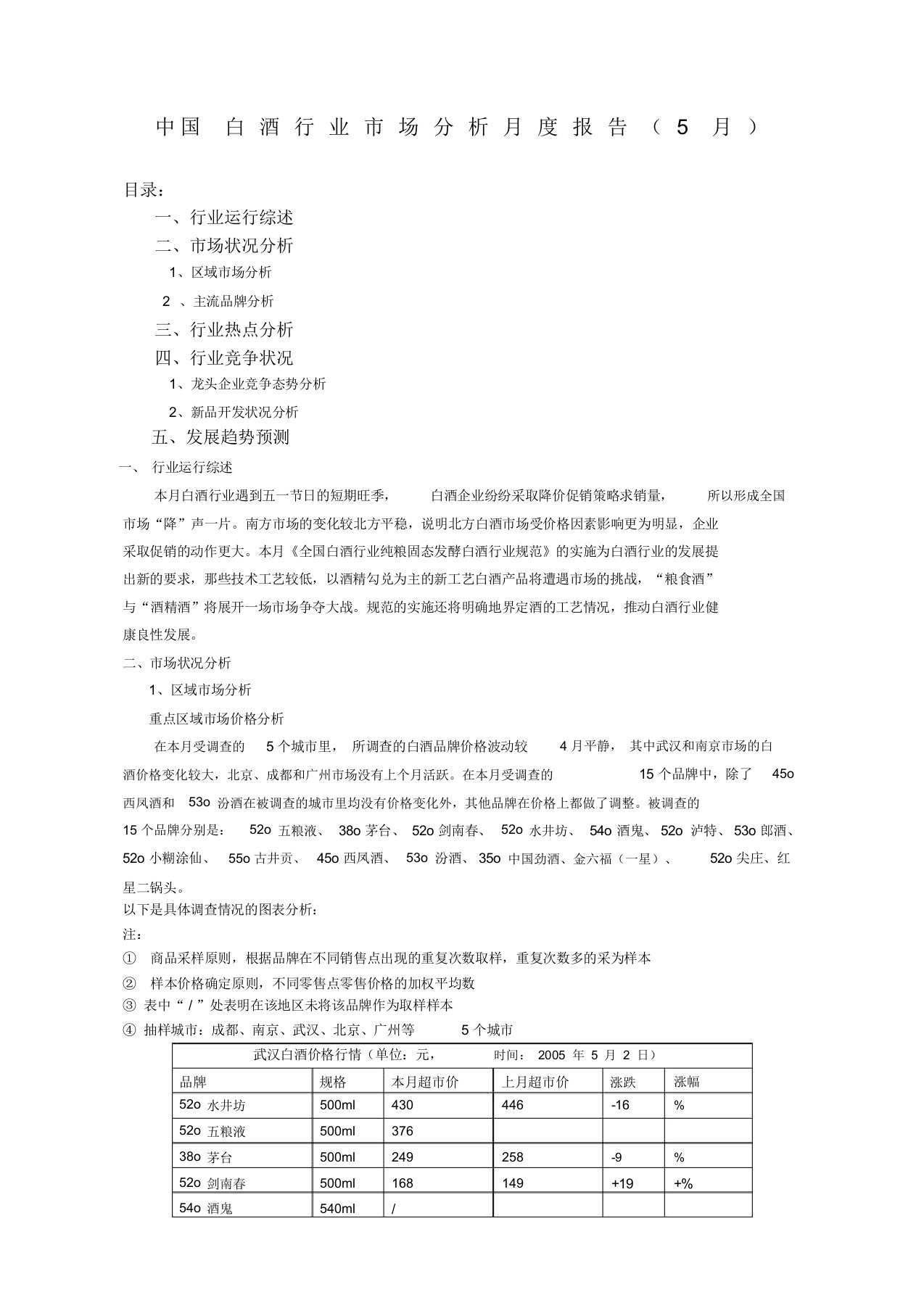 中国白酒行业市场分析月度报告年整理月