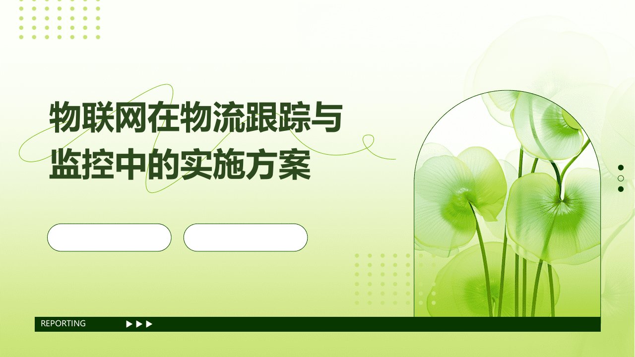 物联网在物流跟踪与监控中的实施方案课件