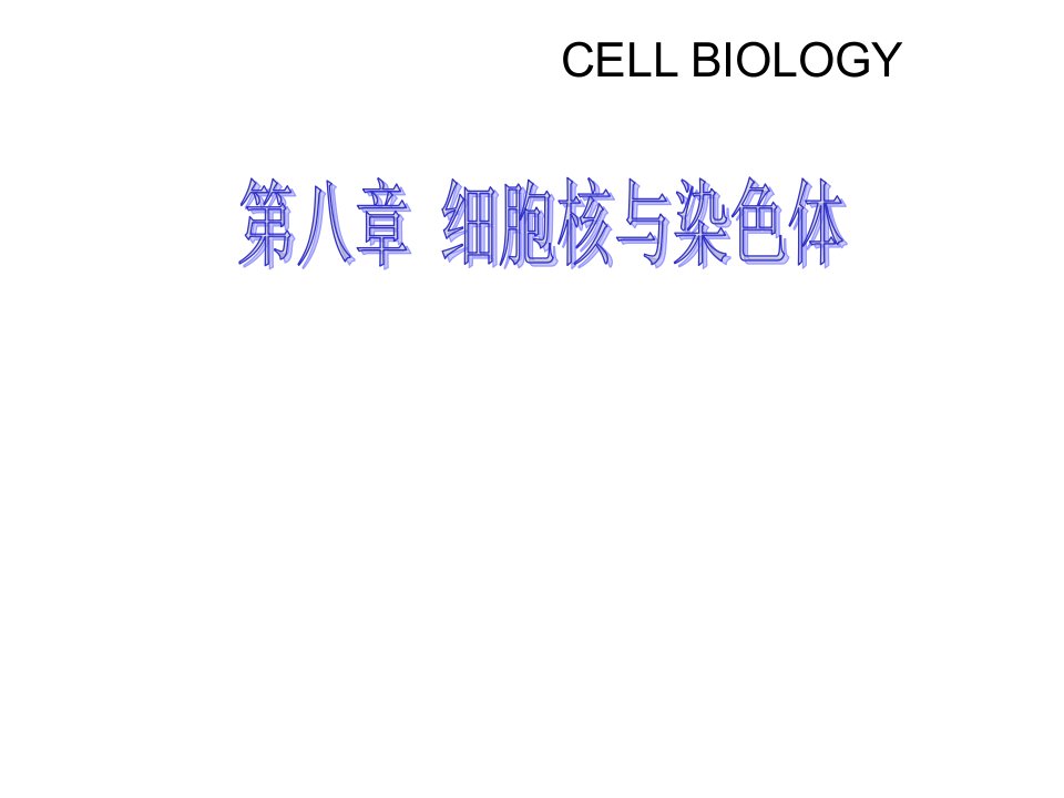 第八章-细胞核与染色体--细胞生物学课件