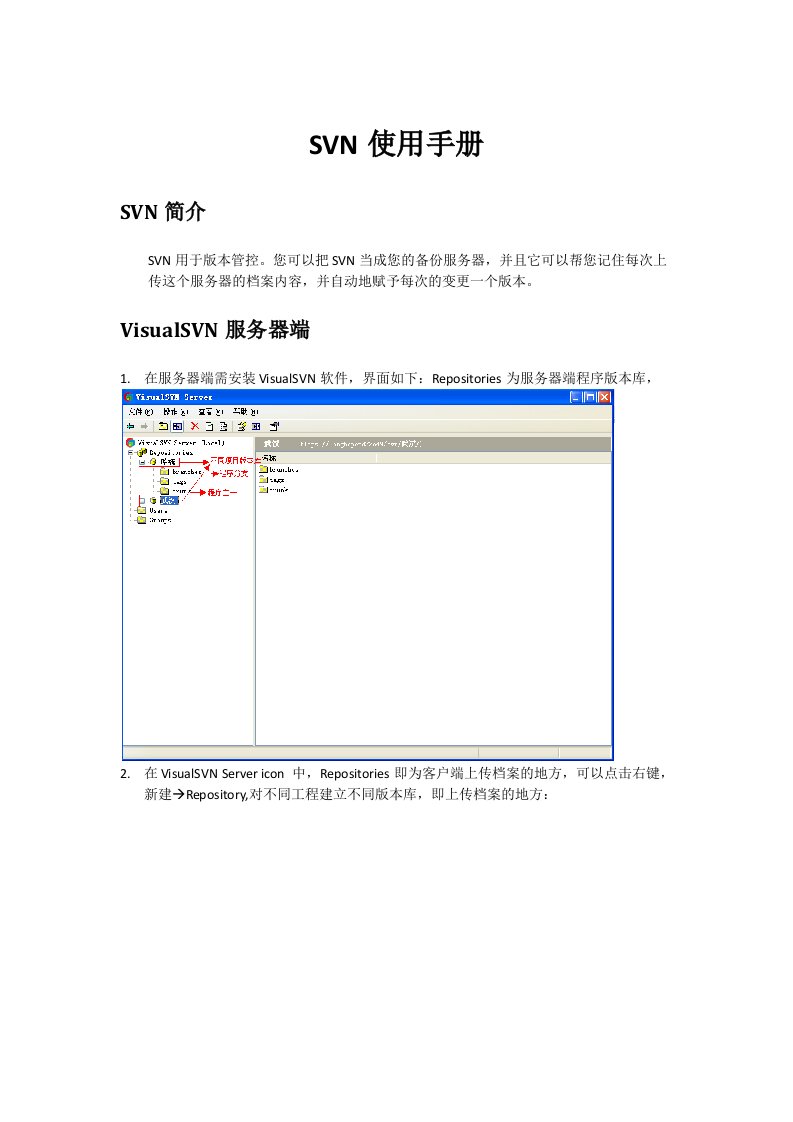 SVN使用手册(合并版)