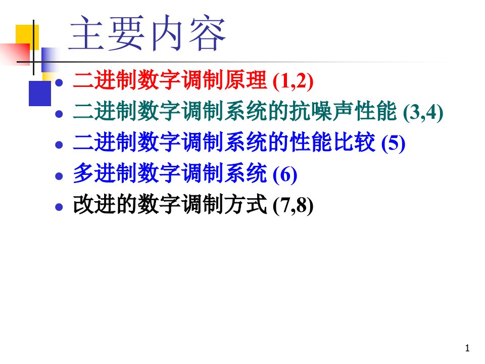 数字通信原理-数字带通传输系统R3教育课件