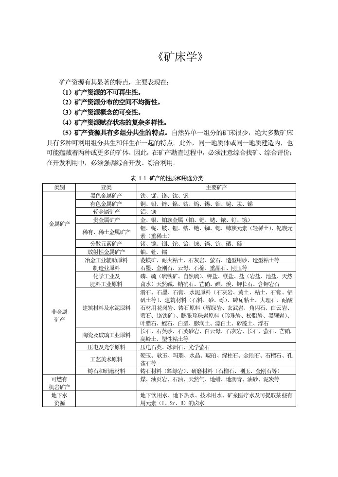 冶金行业-矿床学上