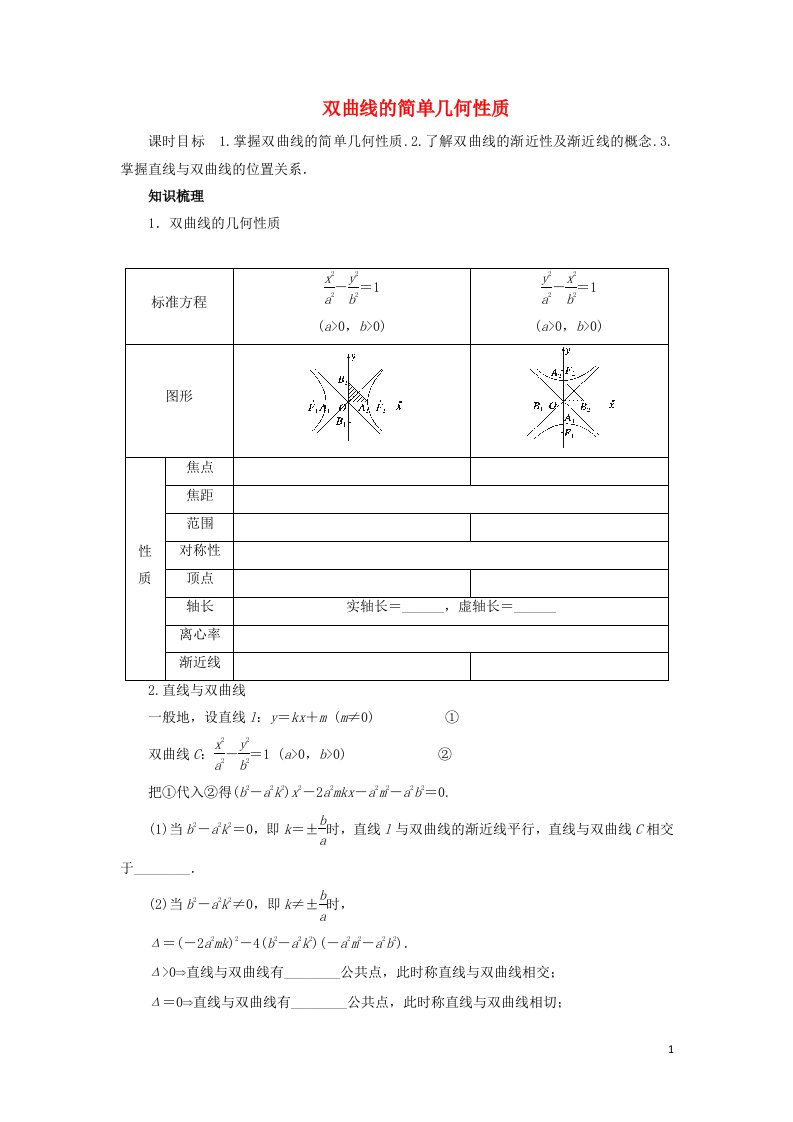 2021_2022高中数学第二章圆锥曲线与方程3双曲线2双曲线的简单几何性质2作业含解析新人教A版选修2_1