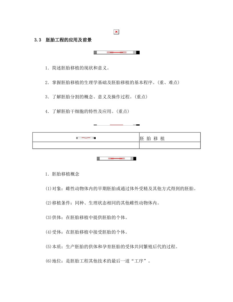 2018版高中生物第3章胚胎工程3.3胚胎工程的应用及前景学案新人教版