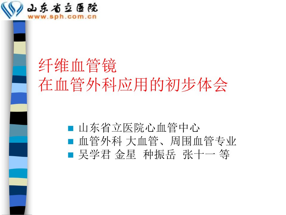 纤维血管镜在血管外科应用的初步体会(1)