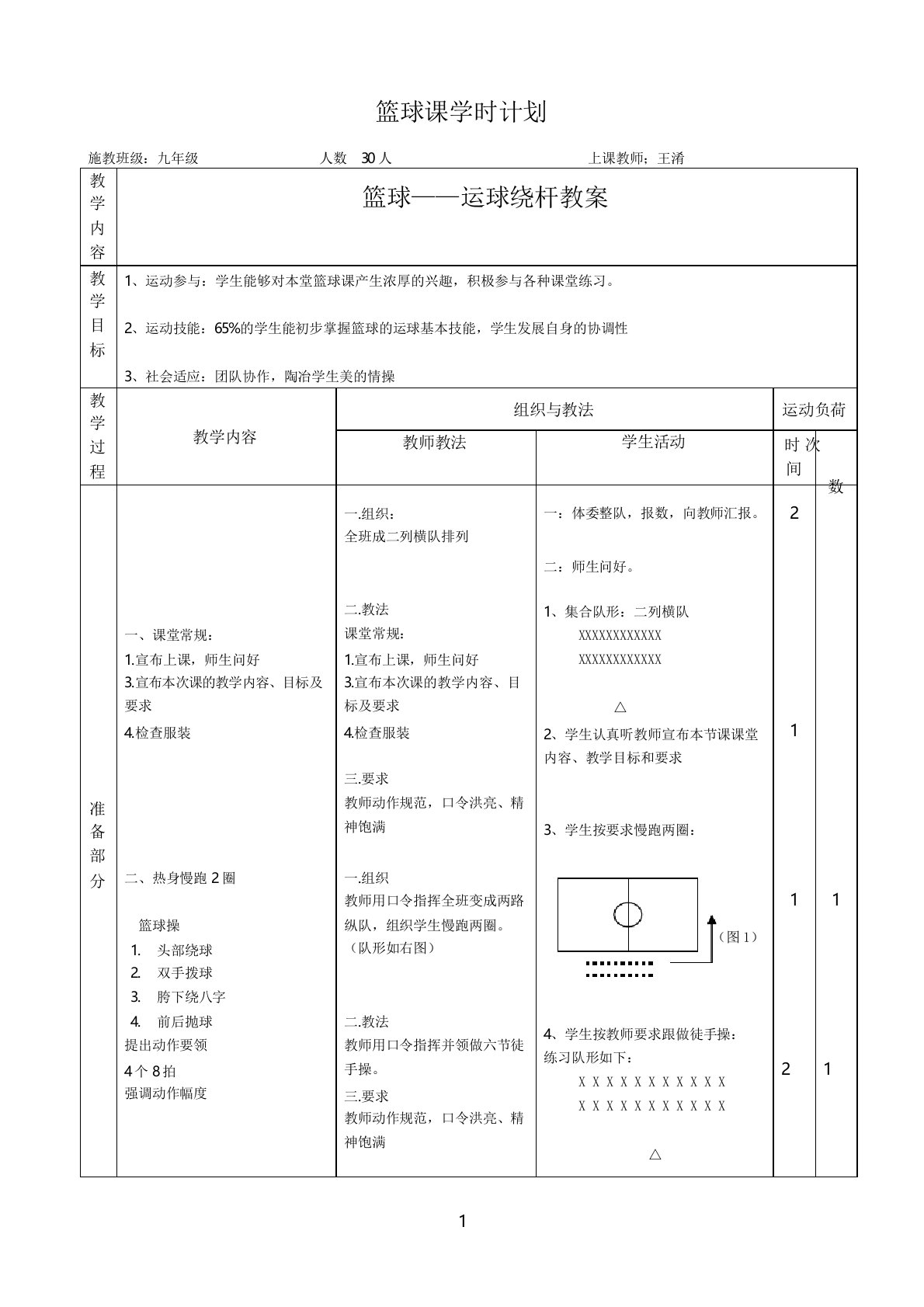 篮球绕杆运球教案[1]