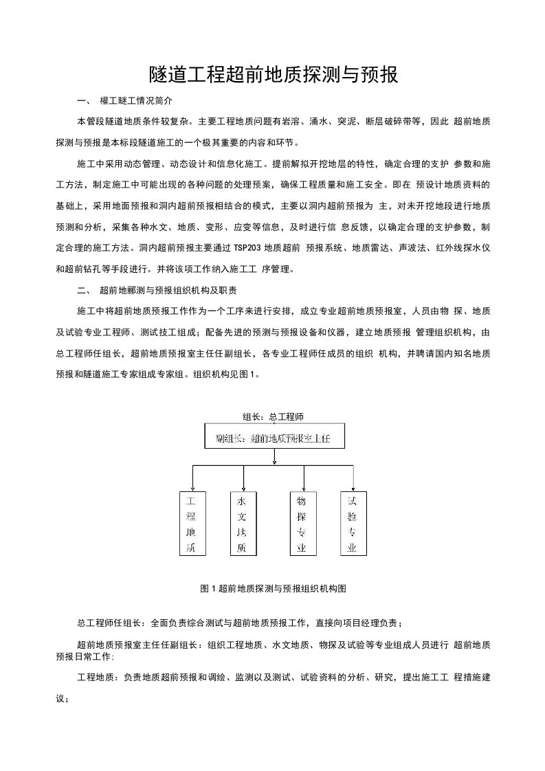 地质超前预报措施可编辑