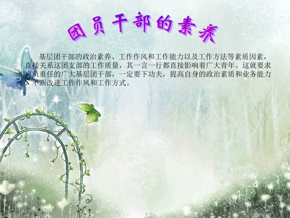 永定路中学团课串讲第4讲团员素养与应当做到哪些