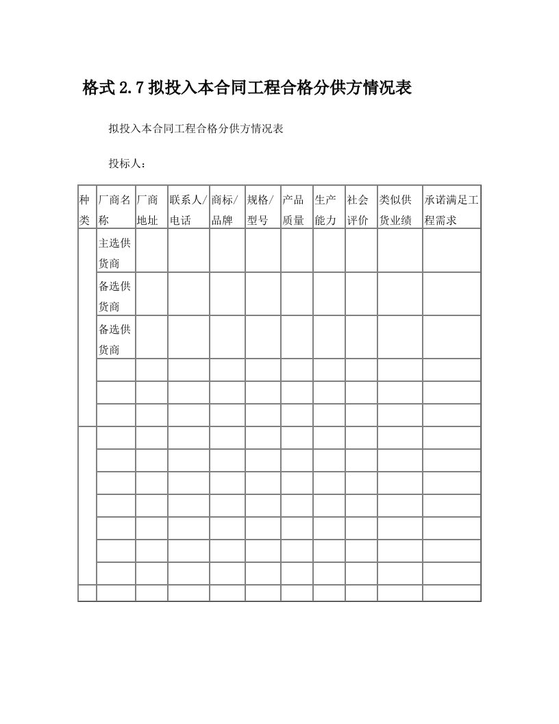 6橡胶软接头、伸缩节、金属软管招标需求书