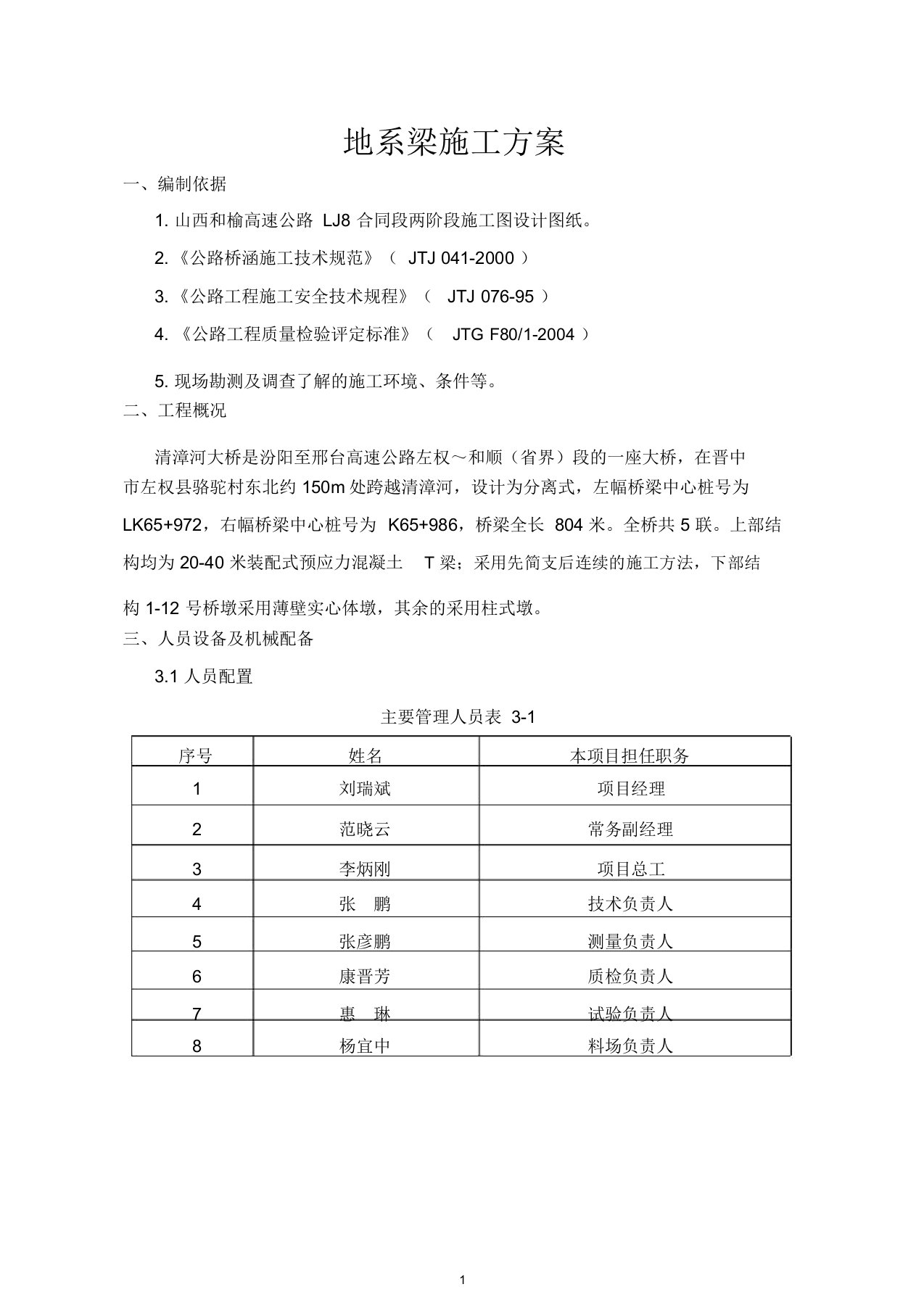 地系梁施工方案