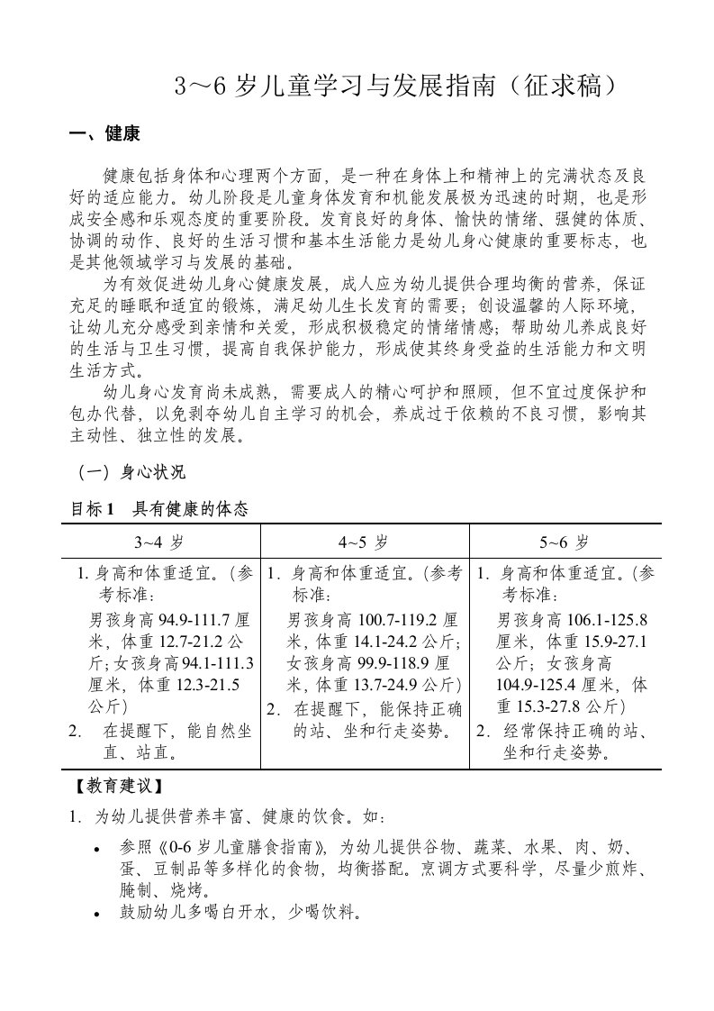 精选3-6岁儿童学习发展指南